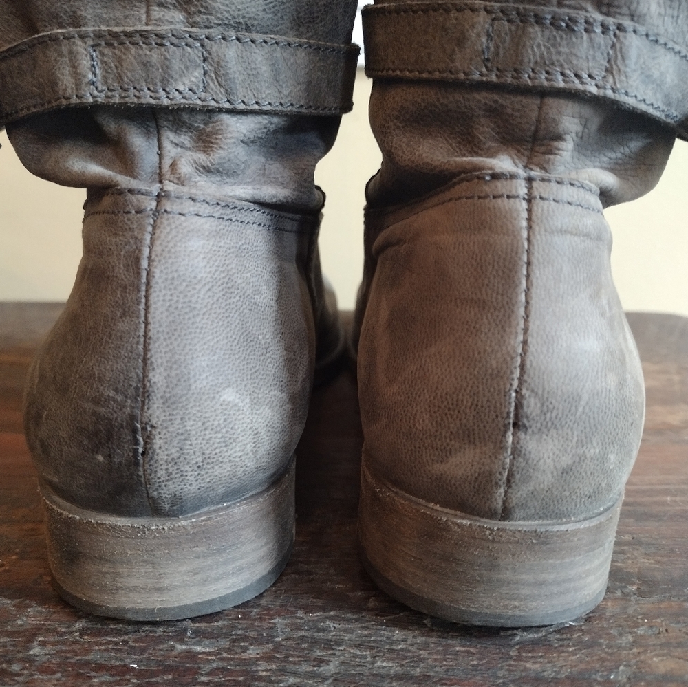 LD Tuttle Grey Artisan Riding Boots Size 40 (10) - Picture 9 of 15